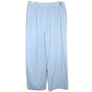 Misslook Baby Blue Wide Leg Pants Size XL High Rise Comfort Stretch Waist